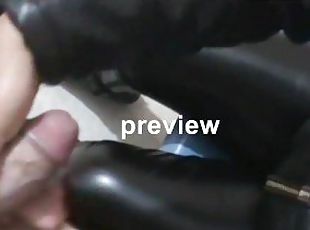 preview: leather girl handjob boots jacket leatherpants