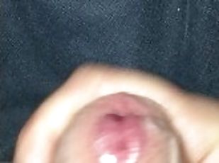 Why are there bubbles in my cum? A lovely close up POV wank... check out my veiny dick :-)