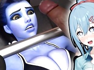 wow. could it be? the best hentai blowjob of all time?  Vtuber React! Widowmaker Free USE HENTAI