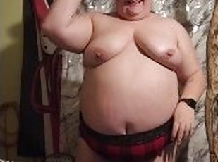 Bbw wife striptease