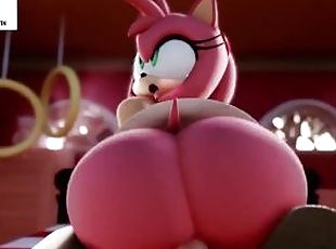 Amy Rose Hard Fucking And Getting Creampie  Hottest Hentai Sonic 4k 60fps