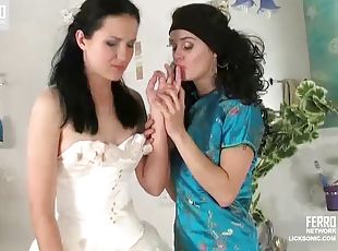 pengantin-wanita, lesbian-lesbian, perkawinan