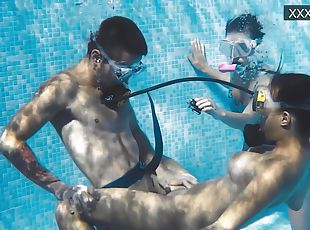 Hardcore Swimming Pool Fucking Big Dick With Polina