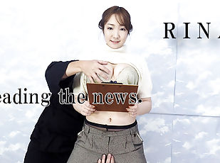 She reading the news. - Fetish Japanese Video