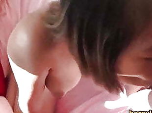Japanese Asian College Teen Blowing a Big Cock