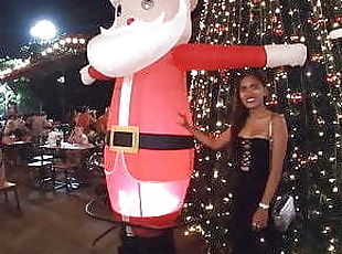 Christmas Eve with his hot Asian teen girlfriend was a blast
