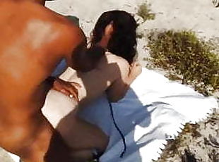 Wife fucked on the beach by bbc