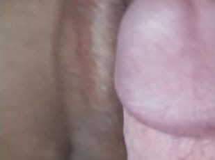 My tiny castrated shemale cock slapped hard by huge dick - normal speed