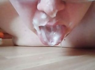 Prostate Orgasm and eating my Mess