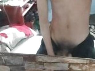 berambut, mastubasi, cumshot-keluarnya-sperma, penis-besar, remaja, homo, sentakkan, akademi, teransang, webcam