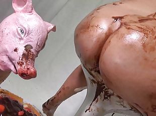 HORNY PIGS! The ULTIMATE anal filth session! Brittany Bardot and Laura Boomlock - PissVids