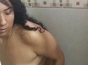Girl caught masturbating in women's bathroom