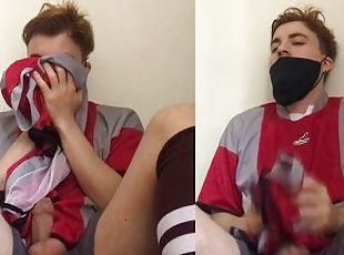 I come across the used shirts of my teammates and jerk off smelling them.