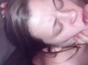 GF chokes wife and makes her swallow my cum before they swap it