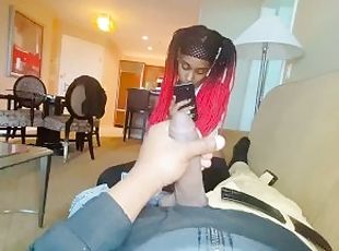 S1E6 JERKING OFF IN FRONT OF MY STEP-SISTER WHILE SHE TEXTING HER BOYFRIEND
