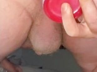 Fucking My Ass With Pink Dildo