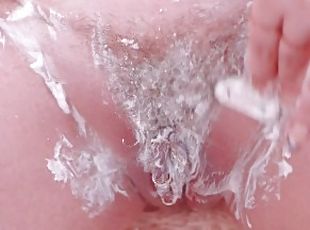 Shaving Pussy and Hairy Armpits Process by Arya Grander Fetish Close ups