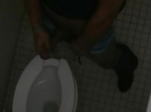 Caught Jerking Off In Public Bathroom