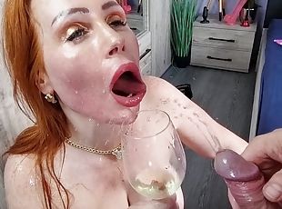 FIRST PISS DRINKING & FIRST ANAL New MILF Lynn Lynx , hardcore 1 on 1 sloppy rough gagging deepthroat - PissVids