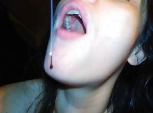 PinkMoonLust Post Cum Play! I suck the cum off FairyMoanBurst Cock After I Make Girlfriend Cum Brain