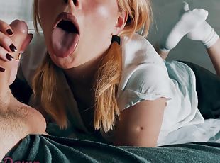 4k 60fps Asmr Cumback Cute Blonde Teen Sucks Cock After School - Ellie Dawn
