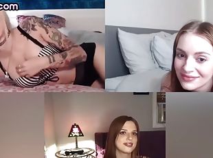 21 year old petite lesbians masturbate with sex toys on webcam