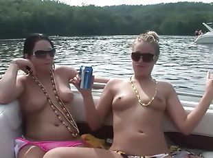 Lesbians on a boat teasing - DreamGirls