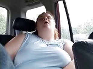 Wendy enjoys her time in the backseat