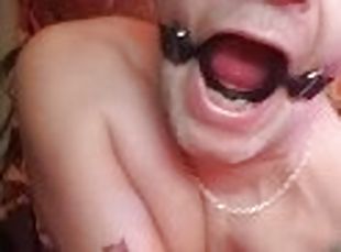 Ring gag drooling on webcam