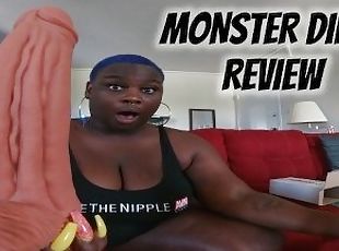 MONSTER DILDO REVIEW IT STRETCHES MY PUSSY SO GOOD!