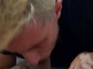 Blonde Twink Gives Mixed Friend Excellent Blowjob Part 2