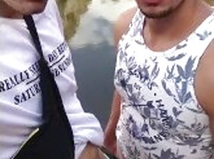 OUTDOOR Young couple fucks in the mountains during an excursion !!