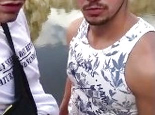 OUTDOOR Young couple fucks in the mountains during an excursion !!