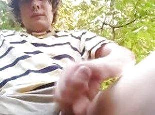 A quick cum in the park