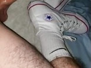 Fleshlight and White High Top Chucks Creampie