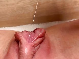 POV Tenderly touching my swollen pink slimy pussy after hard orgasm