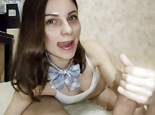 she loves to ride a dick and get cum on her face POV