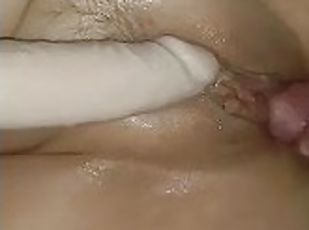 Wife makes herself squirt, before I fuck her...Bring a raincoat !!