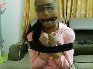 Chinese Beauty Gagged And Breathplay