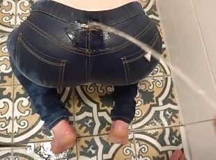 rumpe, pissing, amatør, milf, tysk, føtter, pov, truser, jeans