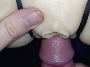 TIED BALLS DEEP FUCKING MY DIRTY SEX DOLL! (DEEP ANAL AND PUSSY FUCKING)