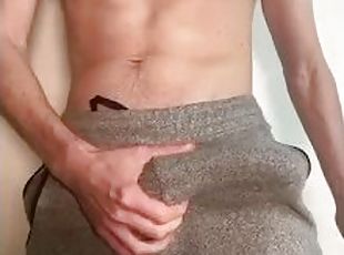 Big Dick in Grey Sweatpants