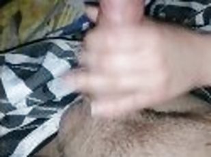 FANTASTIC HANDJOB FROM HIS WIFE AND NICE CUMSHOT