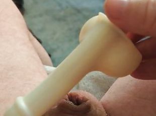 Fucking my tiny Innie dick hole with my CnB duck call