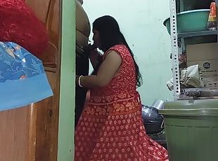 Desi Bhabhi Give Blowjob And Fucked In Kitchen