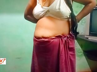 Desi Tamil Teacher Dress Change