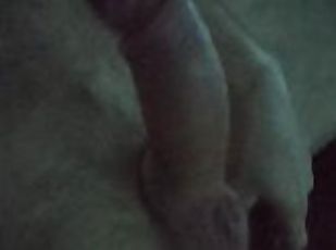 Playing with my cock in car