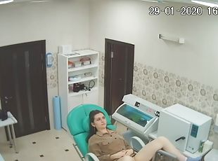 Spying for ladies in the gynaecologist office via hidden cam