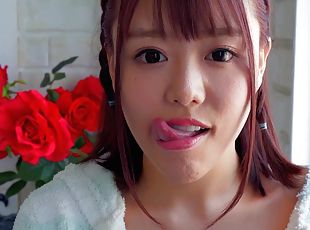 Japanese Babe Mao Hamasaki Displaying Her Delicous Long Tongue