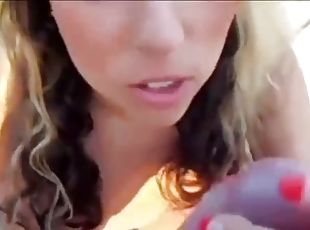 My sis sucks quick my best frie'd cock outdoor